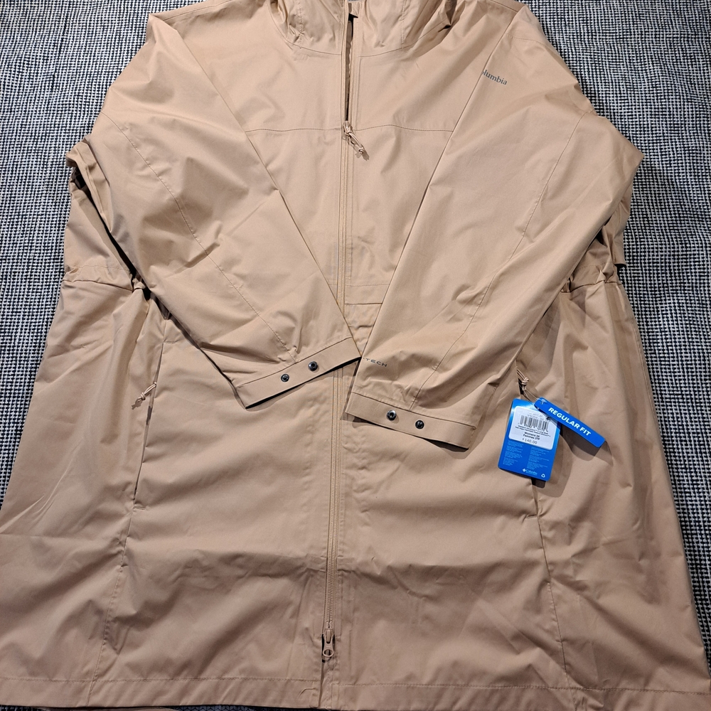 Columbia Women's Tan Waterproof Hooded Jacket